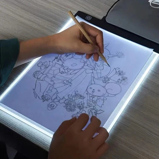 LED Drawing & Tracing Tablet Ultra-Thin USB-Powered Adjustable Brightness