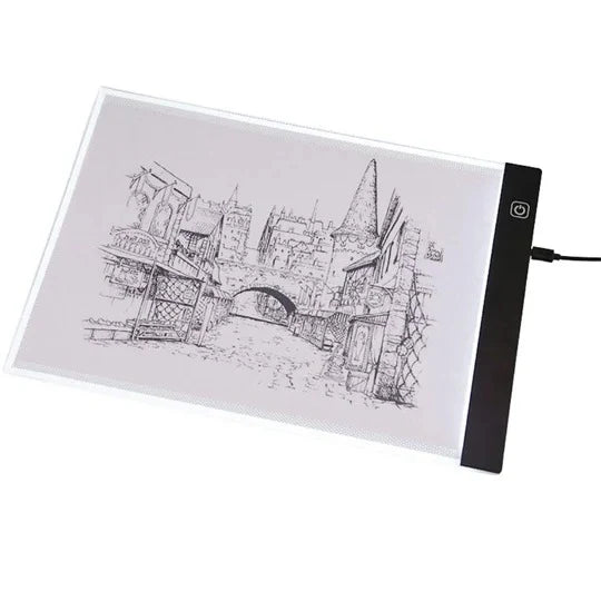 LED Drawing & Tracing Tablet Ultra-Thin USB-Powered Adjustable Brightness