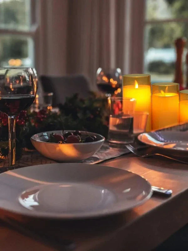LED Flameless Candles Warm White Battery-Powered Set of 24