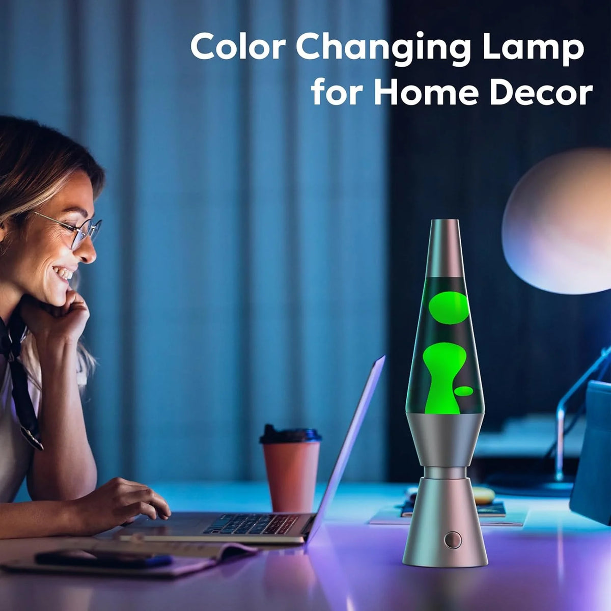 LED Lava Lamp 17-Color Wireless Remote