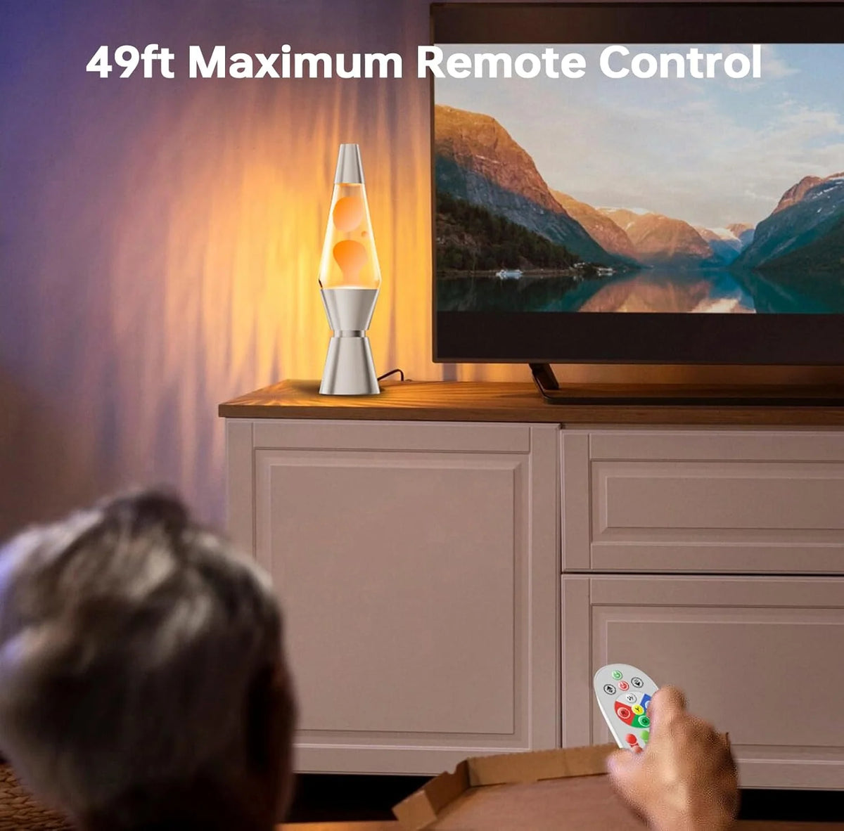 LED Lava Lamp 17-Color Wireless Remote