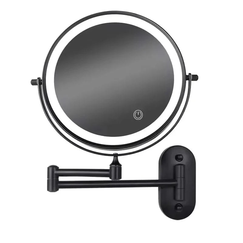 LED Makeup Mirror 6000K USB Rechargeable 360 Degree Rotation