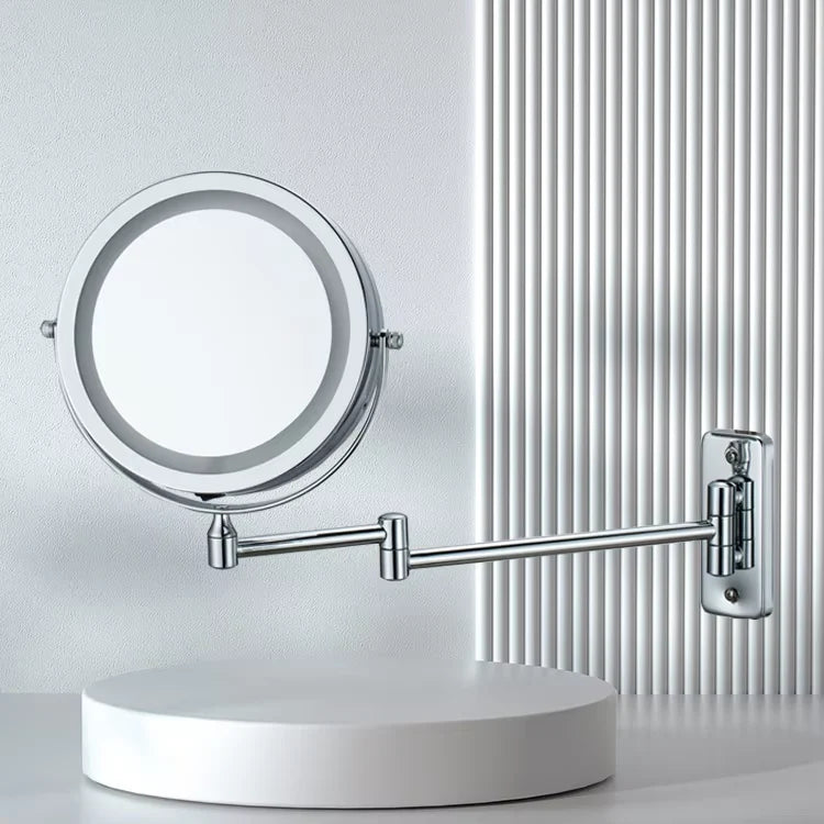 LED Makeup Mirror 6000K USB Rechargeable 360 Degree Rotation