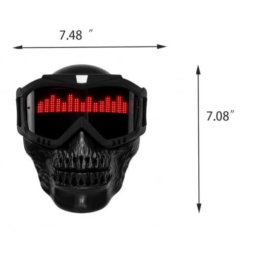 LED Mask App-Controlled Custom Display 8-Hour Runtime