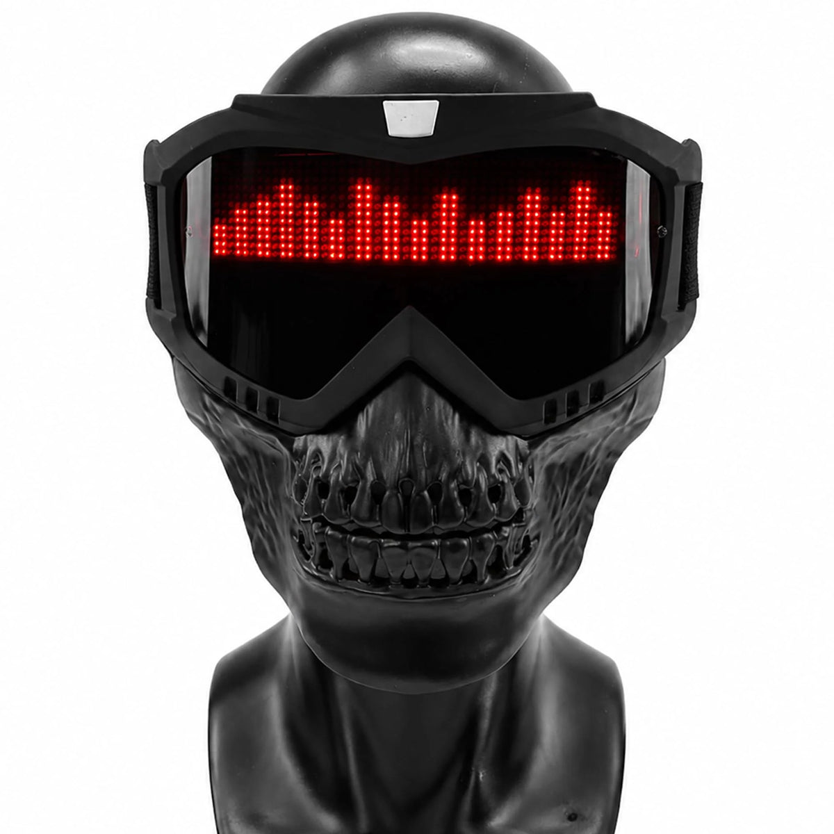 LED Mask App-Controlled Custom Display 8-Hour Runtime