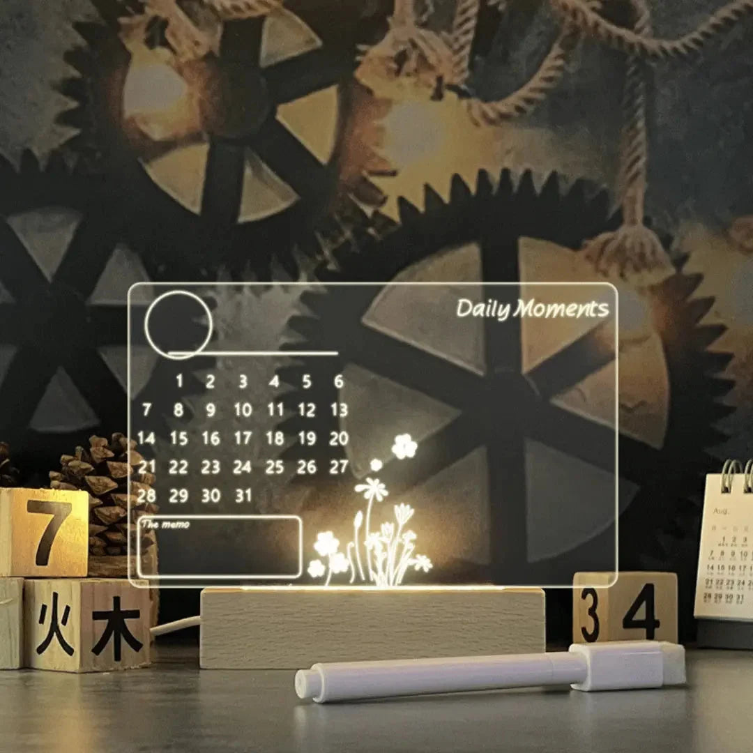 LED Message Lamp Rewritable Acrylic USB-Powered