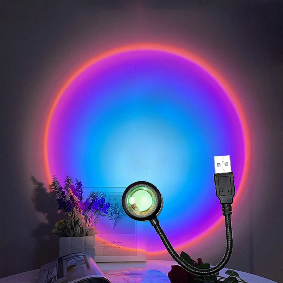 LED Night Light USB-Powered Multicolor Sunset Glow