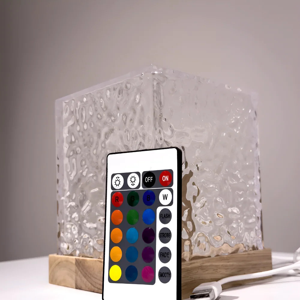 LED Projector Cube Adjustable Colors & Effects USB Powered