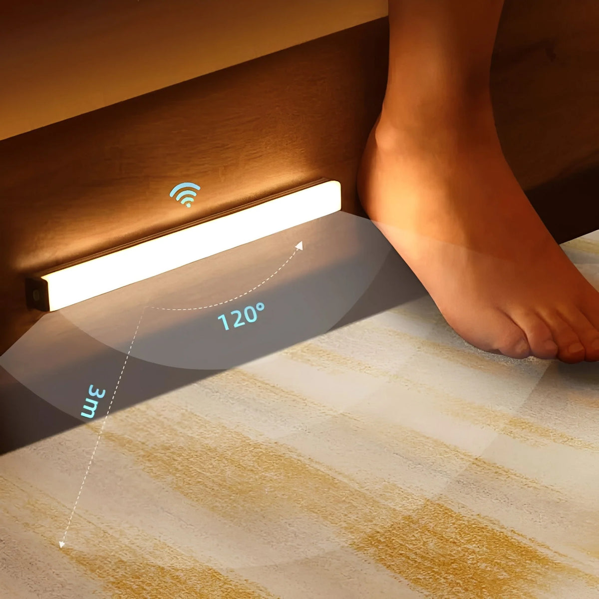 LED Strip Light Motion Sensor Automatic On/Off Dual Power