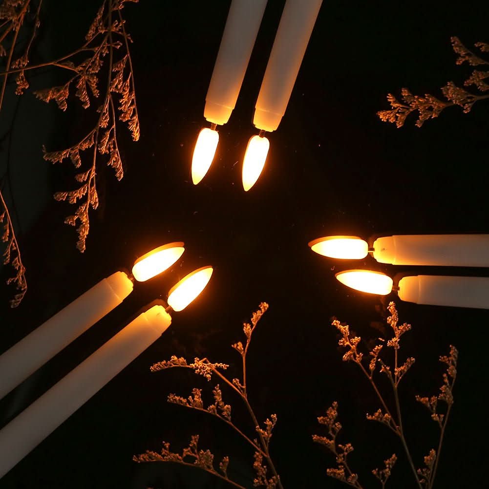 LED Taper Candles Flameless Remote Control Dimmable Timer
