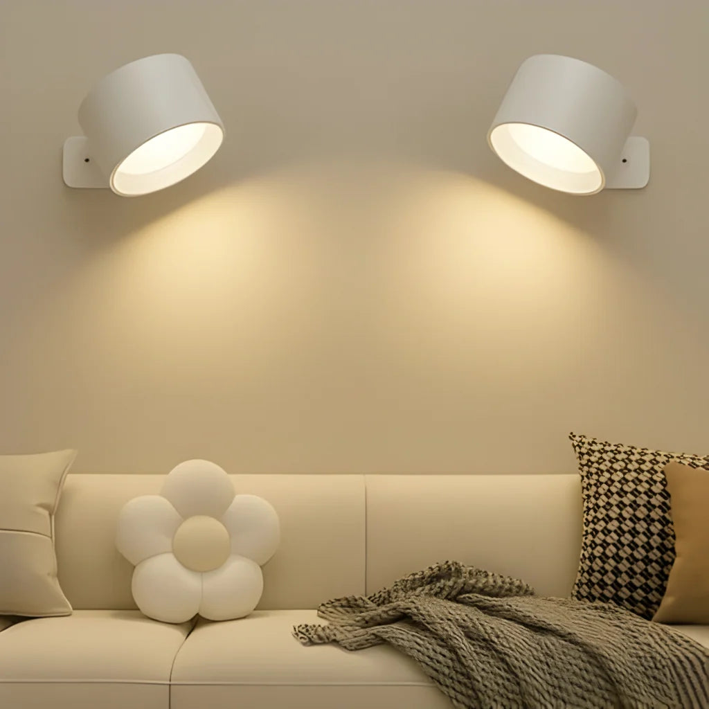 LED Wall Light Magnetic Mount USB Rechargeable & Touch Dimmer