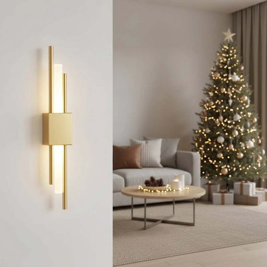 LED Wall Light Metal Acrylic Three Color Temperatures