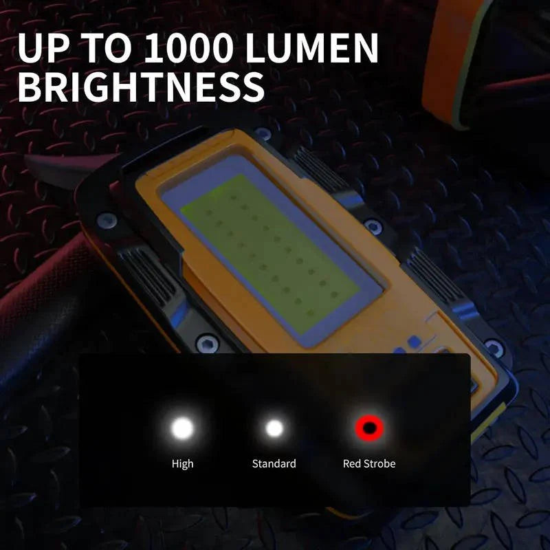 LED Work Light Rechargeable 1000 Lumens Magnetic Base