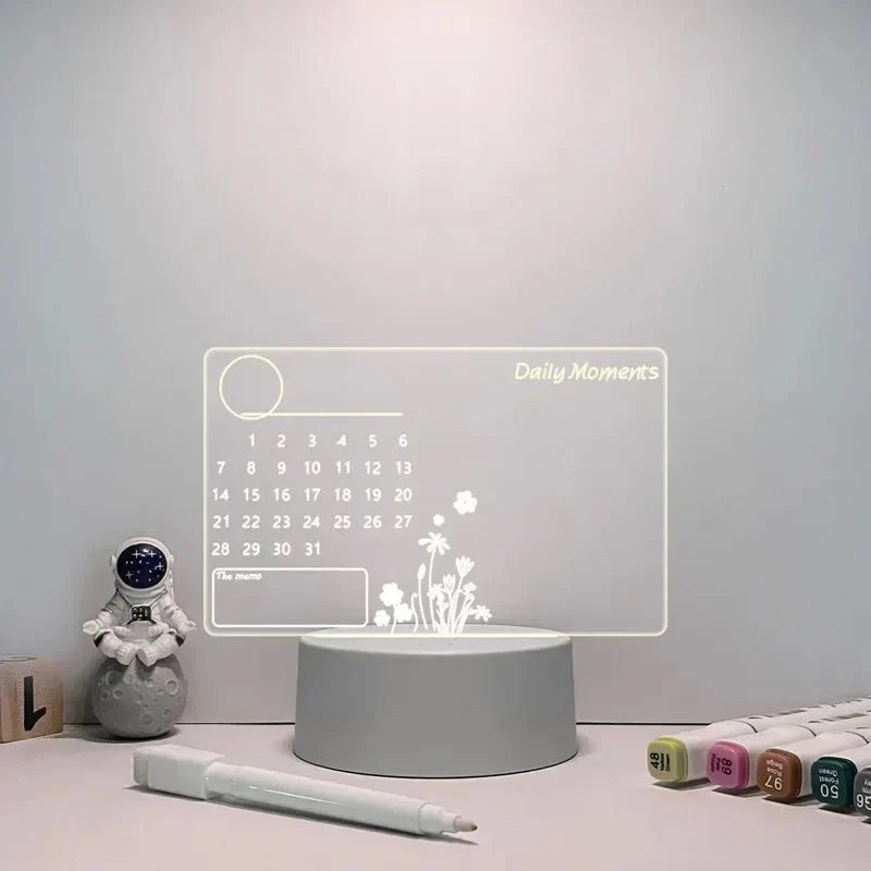 LED Writing Sign Acrylic Dry-Erase USB-Powered