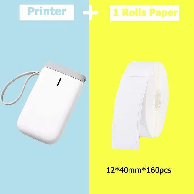 Label Printer Portable Wireless Bluetooth Inkless Thermal Printing