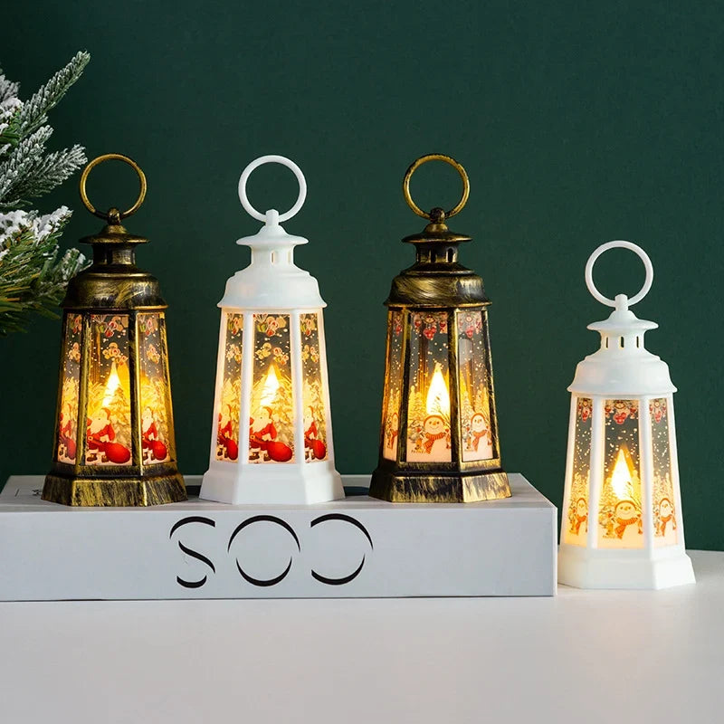 Lantern Nostalgic Metal Warm Light Indoor Outdoor