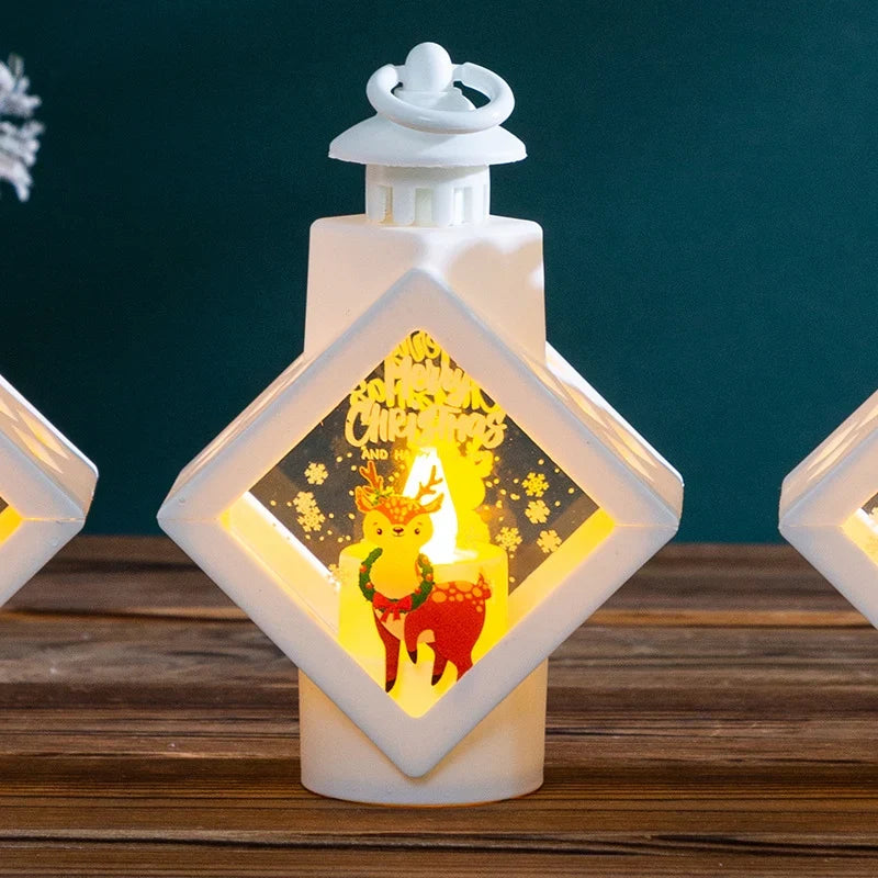 Lantern Reindeer & Snowflake Cutout Indoor Outdoor