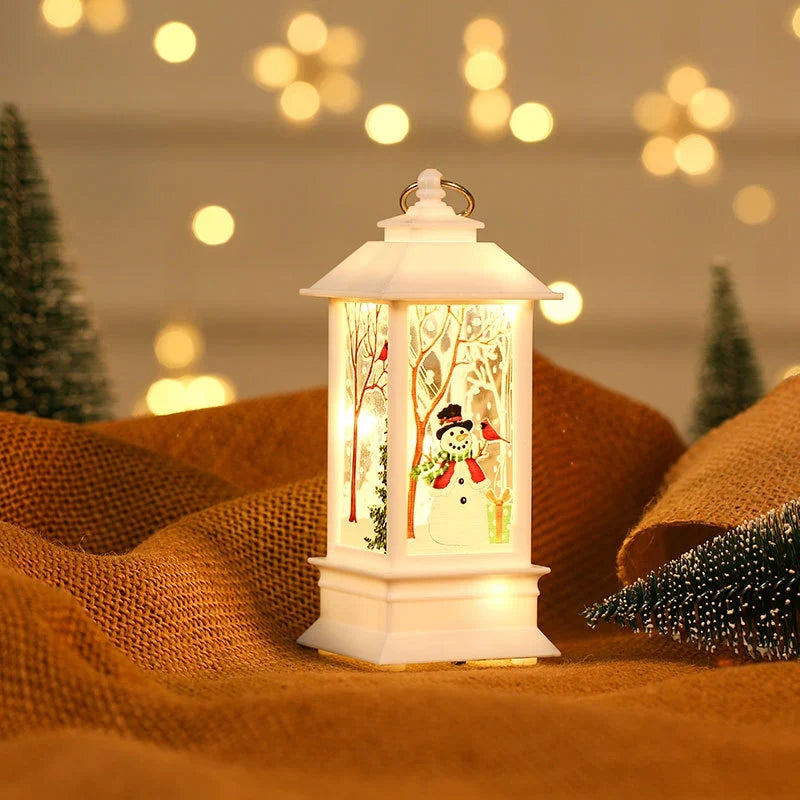 Lantern Santa Motif & Warm Ambient Glow