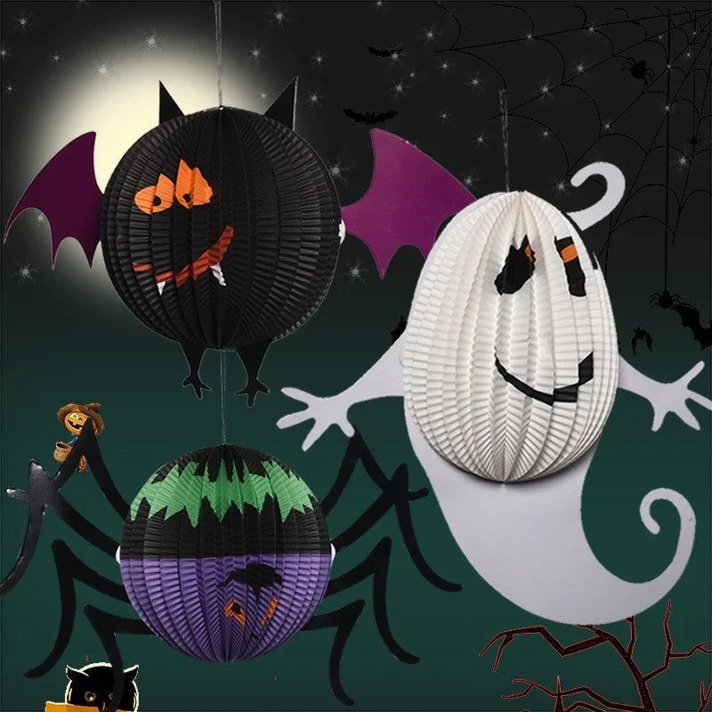 Lantern Smiling Ghost Design Lightweight Indoor & Outdoor