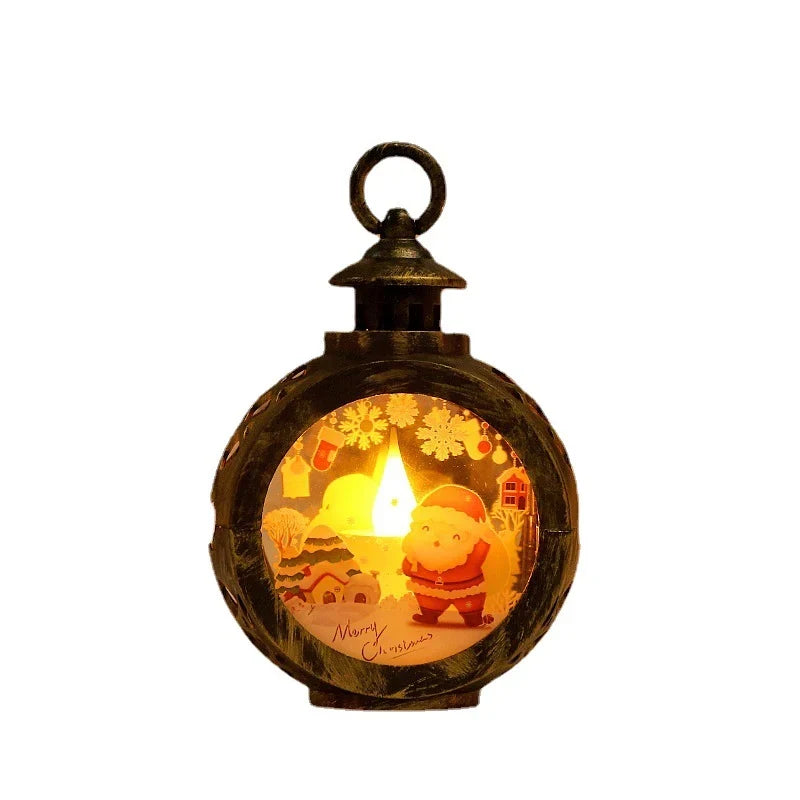 Lantern Warm LED Christmas Motif Indoor & Outdoor