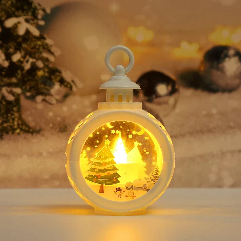 Lantern Warm LED Christmas Motif Indoor & Outdoor
