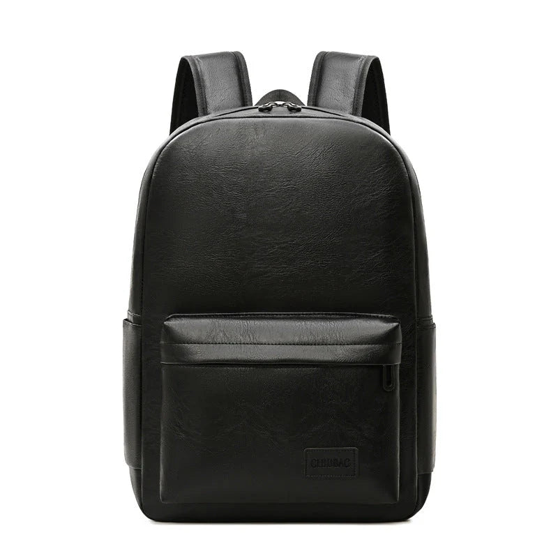 Laptop Backpack Leather Fits 15-Inch Laptops Multiple Pockets