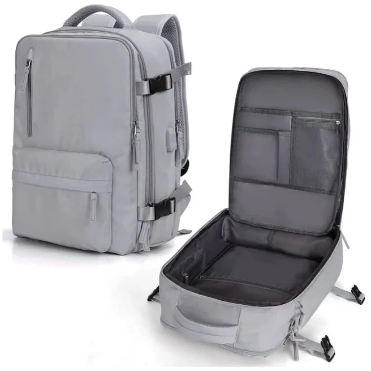 Laptop Backpack Water-Repellent Hidden Anti-Theft Pocket & USB Port