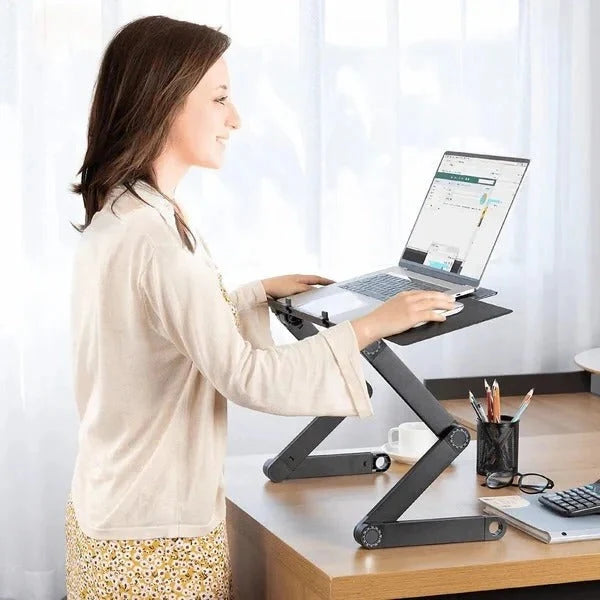 Laptop Stand Adjustable Height Vented Aluminum