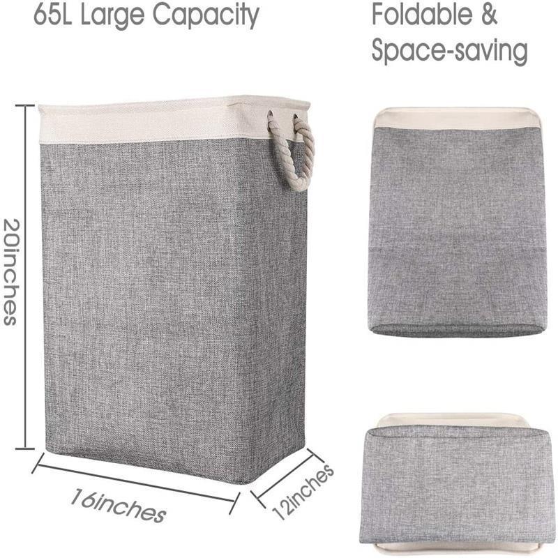Laundry Hamper Foldable Water-Resistant Space-Saving