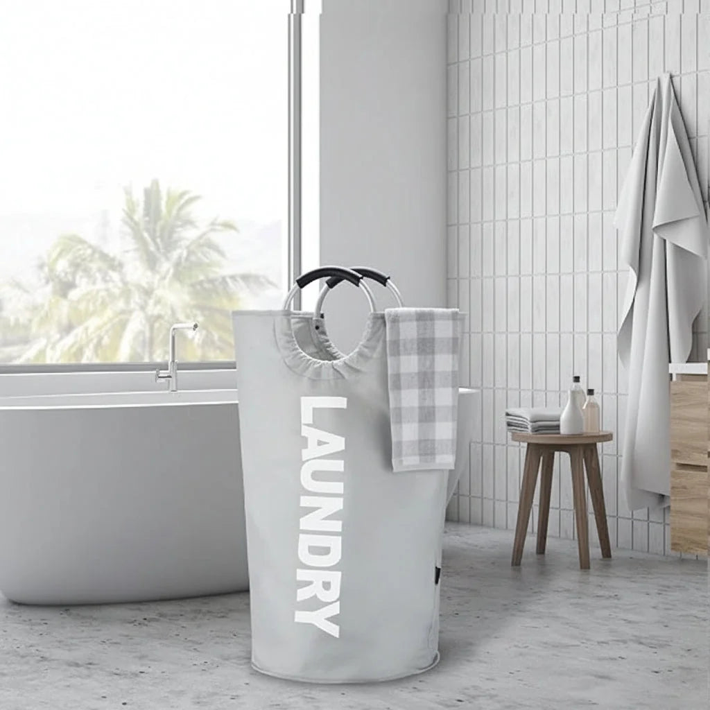 Laundry Hamper Large Foldable Waterproof Lining Reinforced Handles