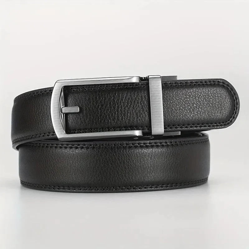 Leather Belt Genuine Leather Classic Buckle Comfort Fit