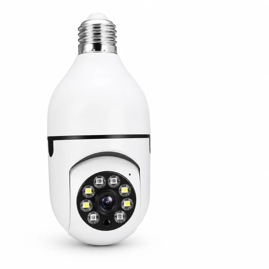 Light Bulb Security Camera 360° Panoramic Full HD Night Vision