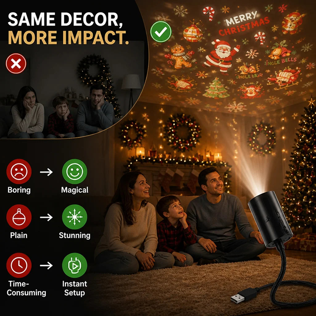 Light Projector USB Powered Themed Scene Discs