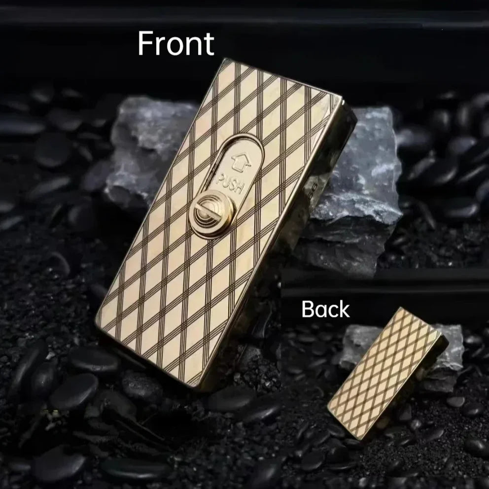 Lighter Brass Refillable Slide Ignition