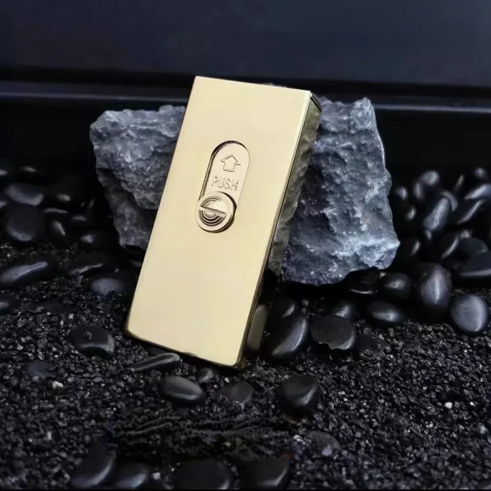 Lighter Brass Refillable Slide Ignition