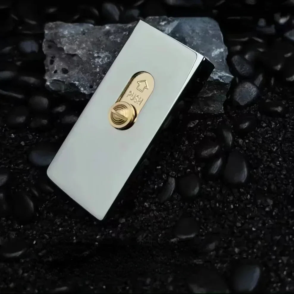 Lighter Brass Refillable Slide Ignition
