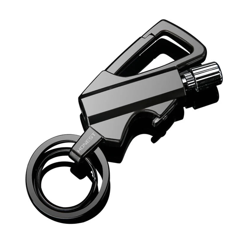 Lighter Keychain Windproof Flint Bottle Opener