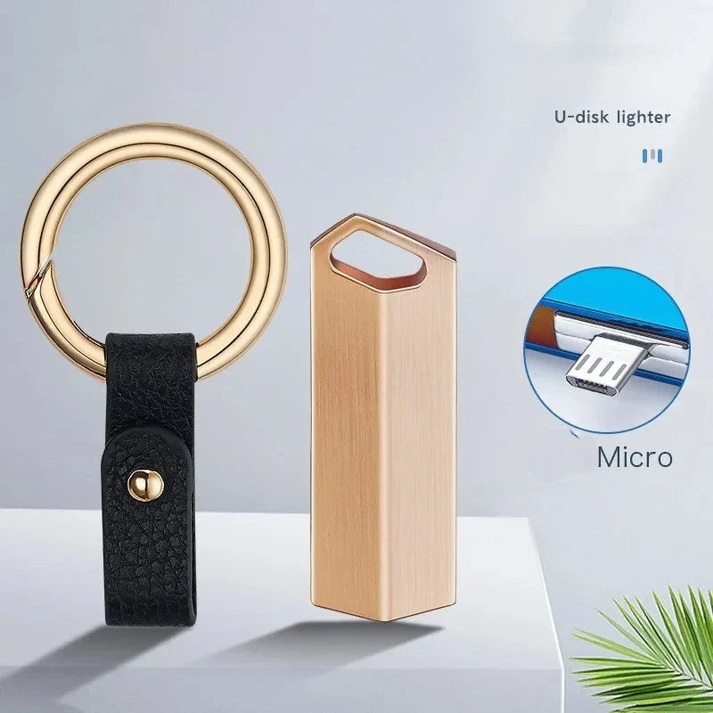 Lighter Phone-Powered USB Compact With Rotating Cover