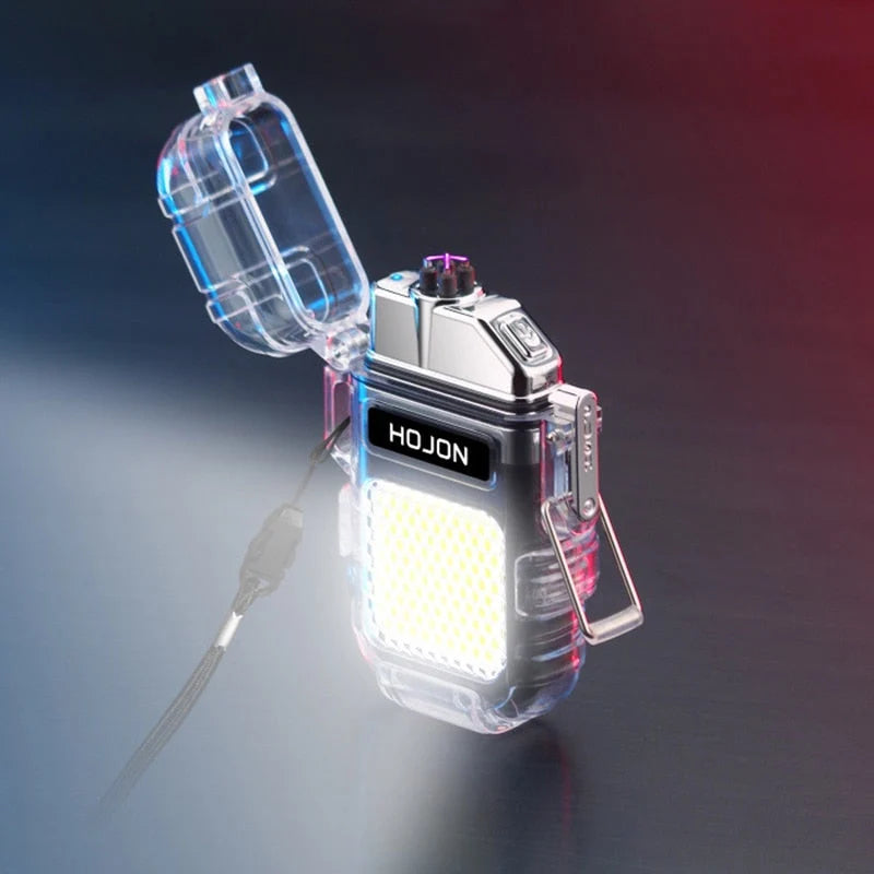 Lighter Rechargeable Plasma Arc USB-C Transparent Acrylic