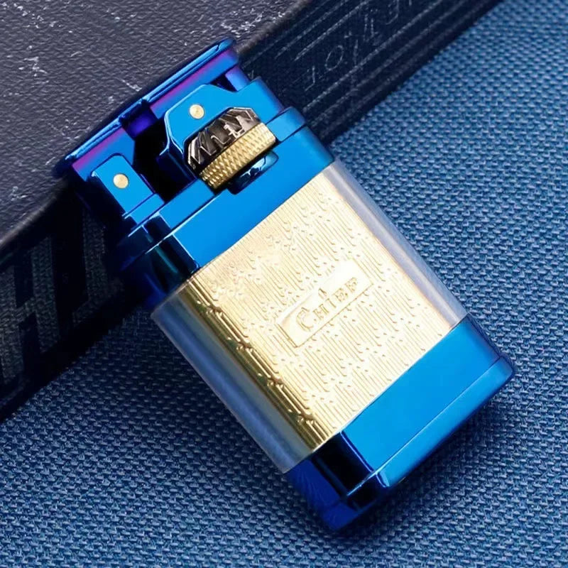 Lighter Windproof Jet Flame Clear Fuel Tank