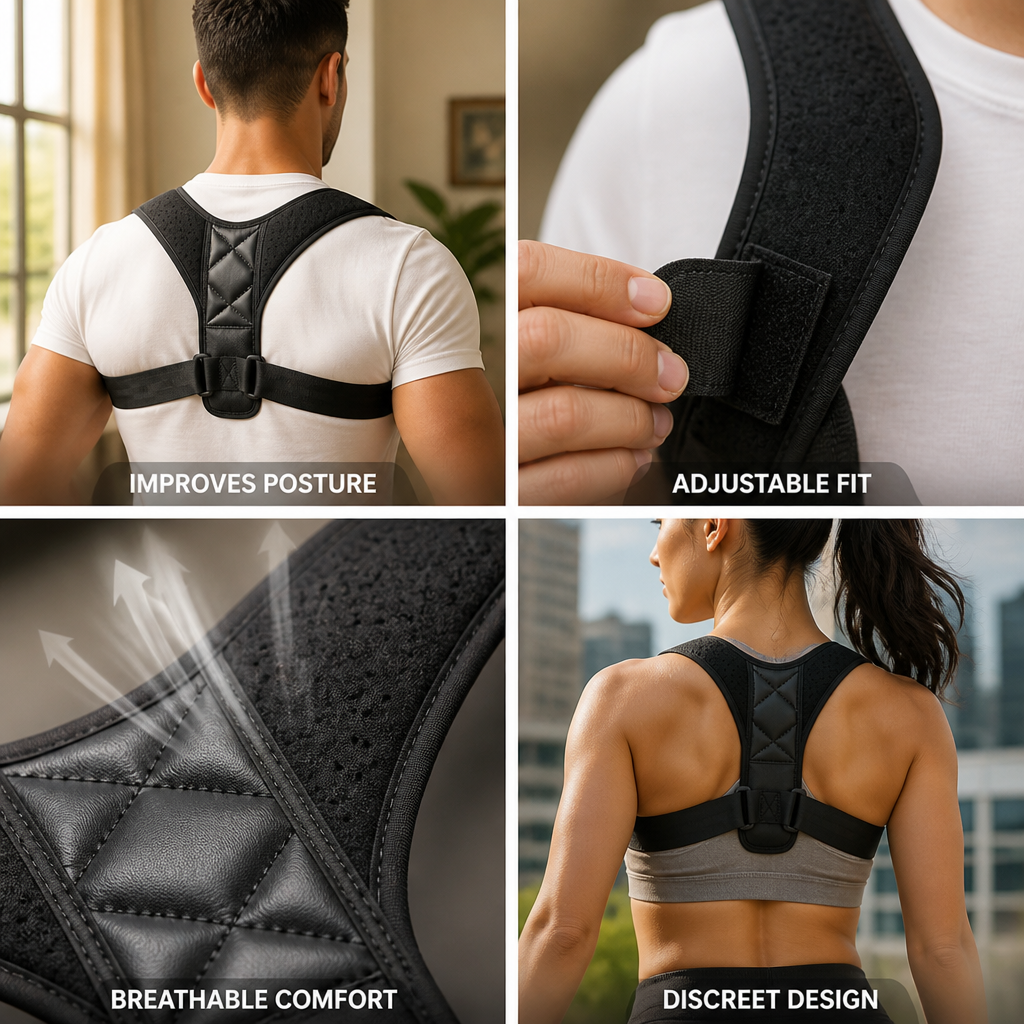 Lightweight Adjustable Posture Corrector Vest