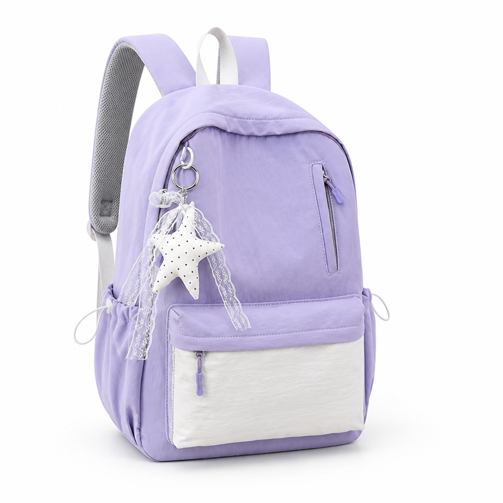 Lightweight Breathable Multi-Pocket School Backpack