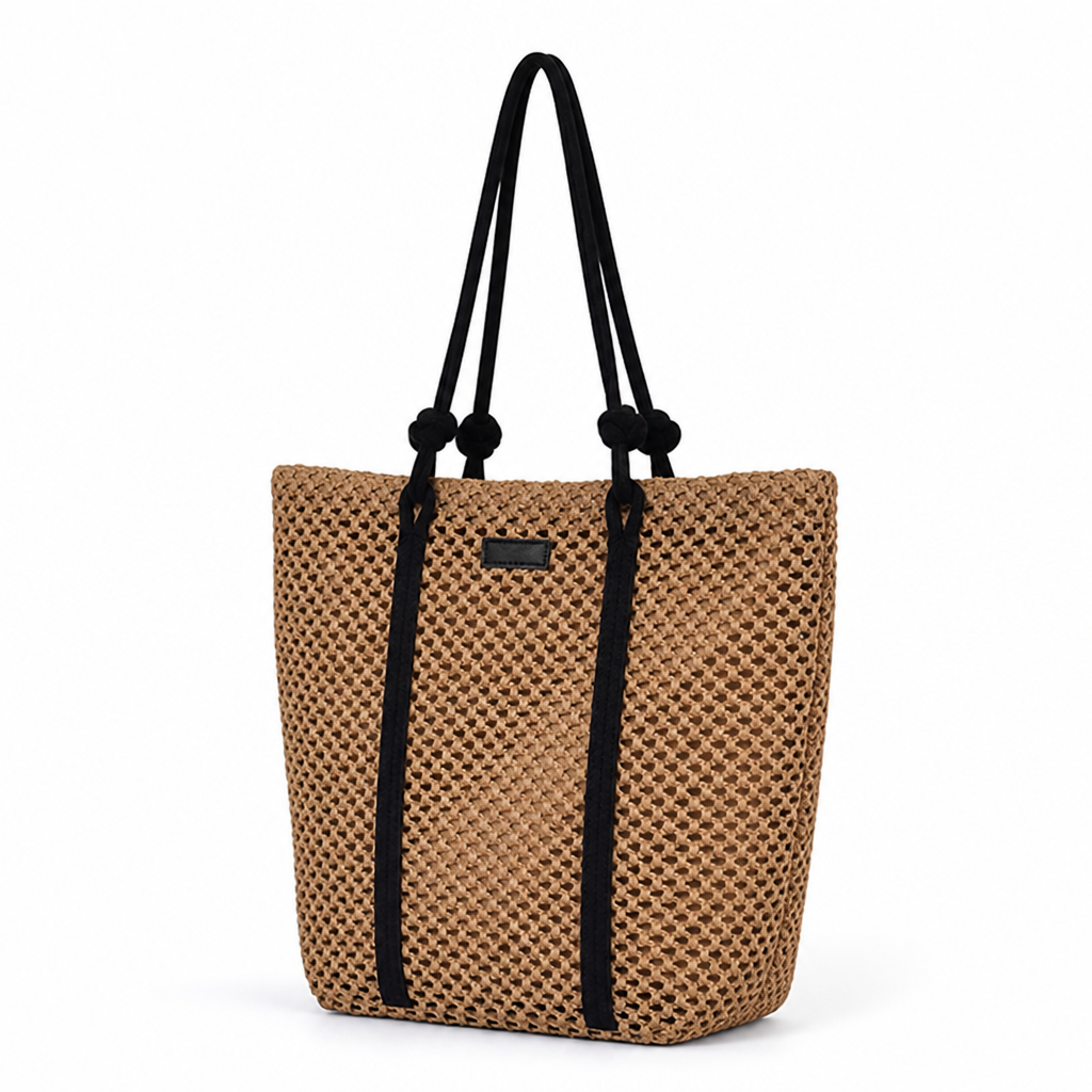 Lightweight Breathable Straw Tote