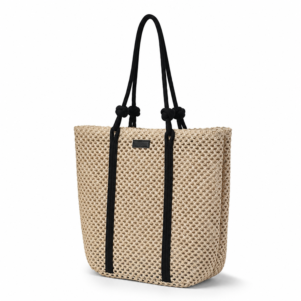 Lightweight Breathable Straw Tote
