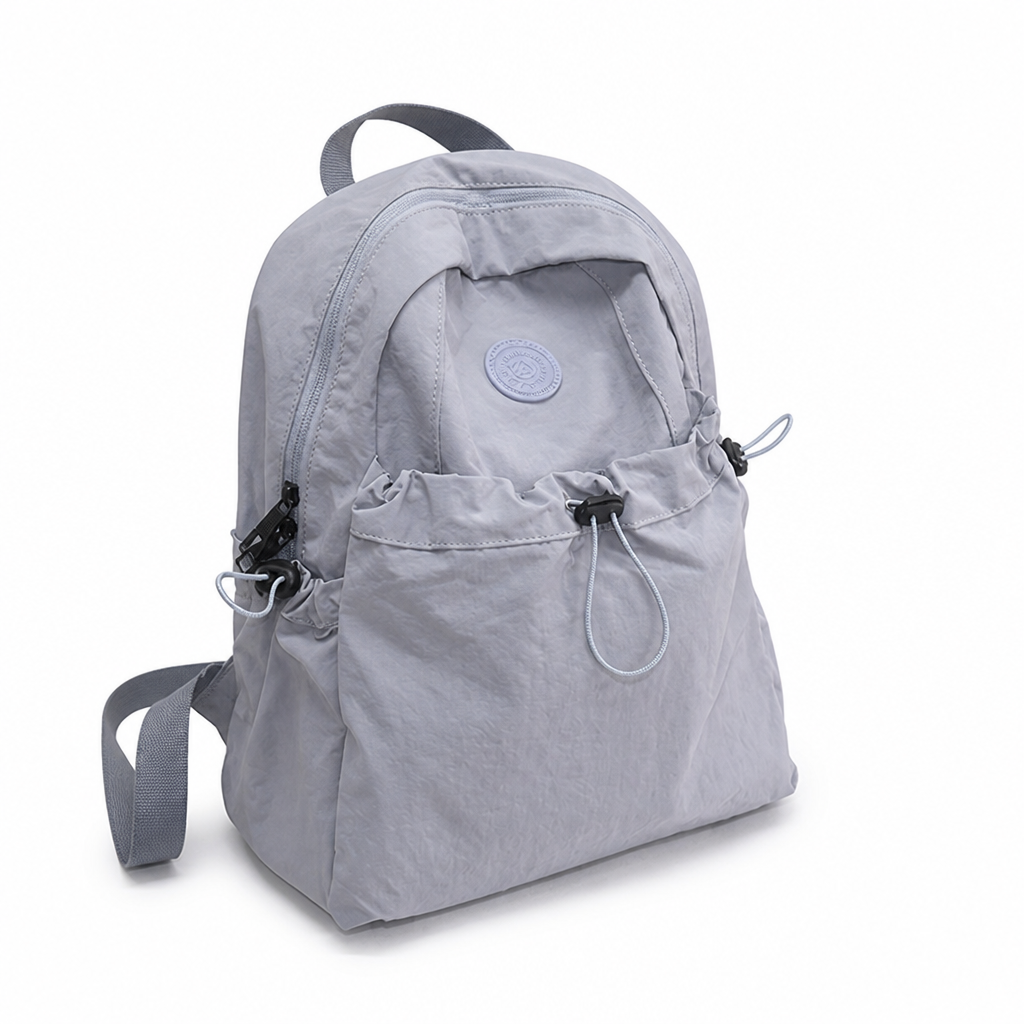 Lightweight Drawstring School Backpack With Padded Straps