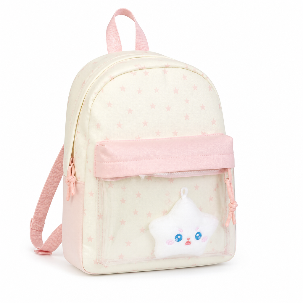 Lightweight Durable Star-Print School Backpack