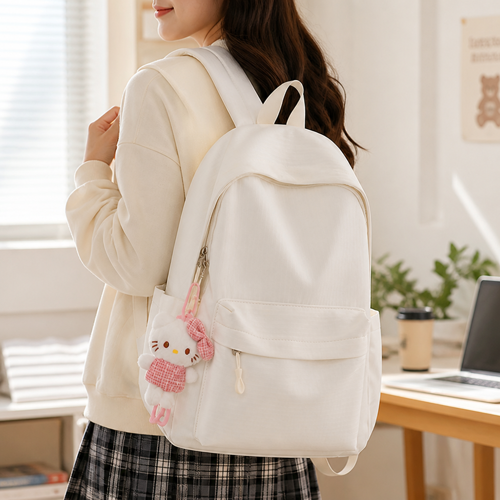 Lightweight Ergonomic Multi-Compartment School Backpack
