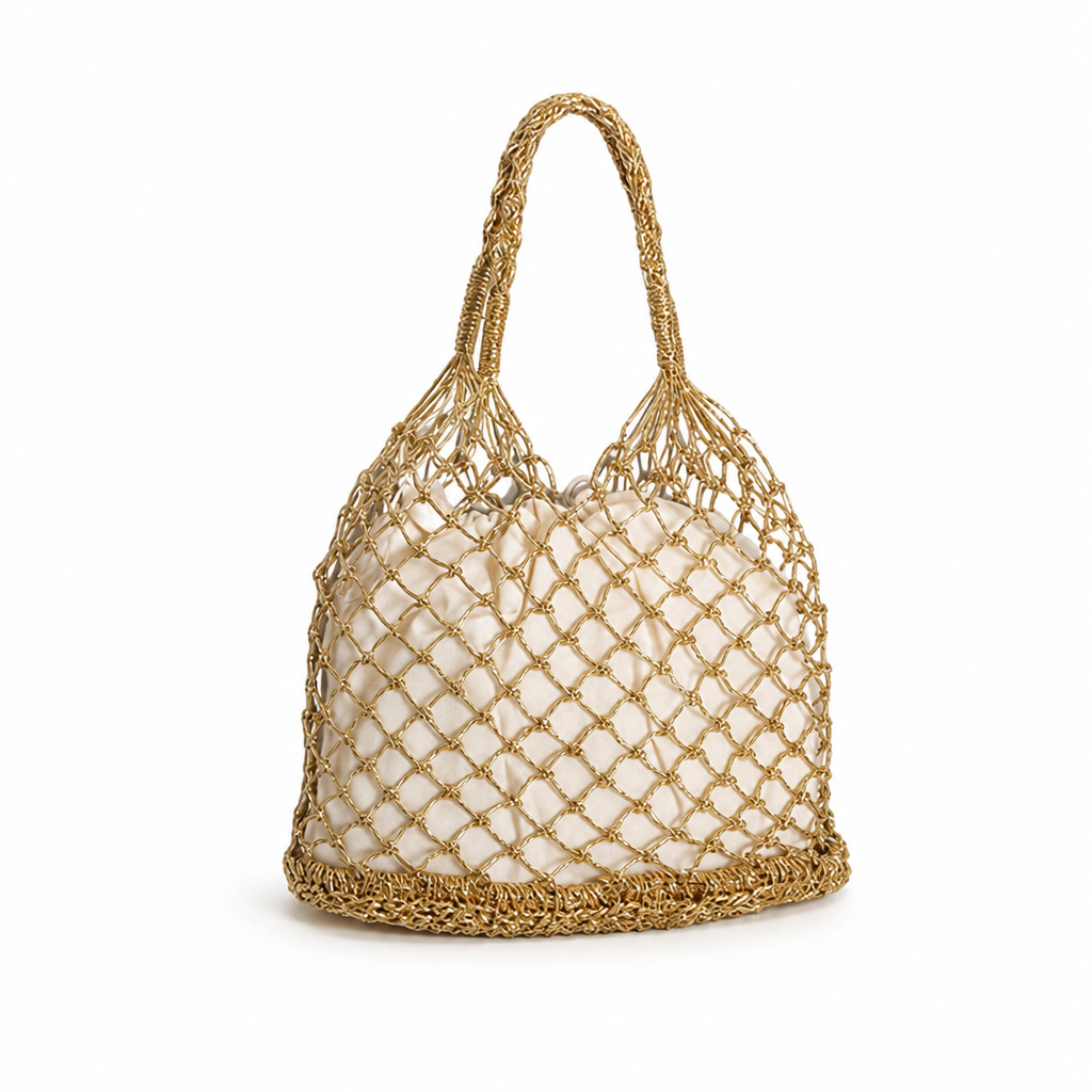 Lightweight Handcrafted Sustainable Mesh Tote Bag