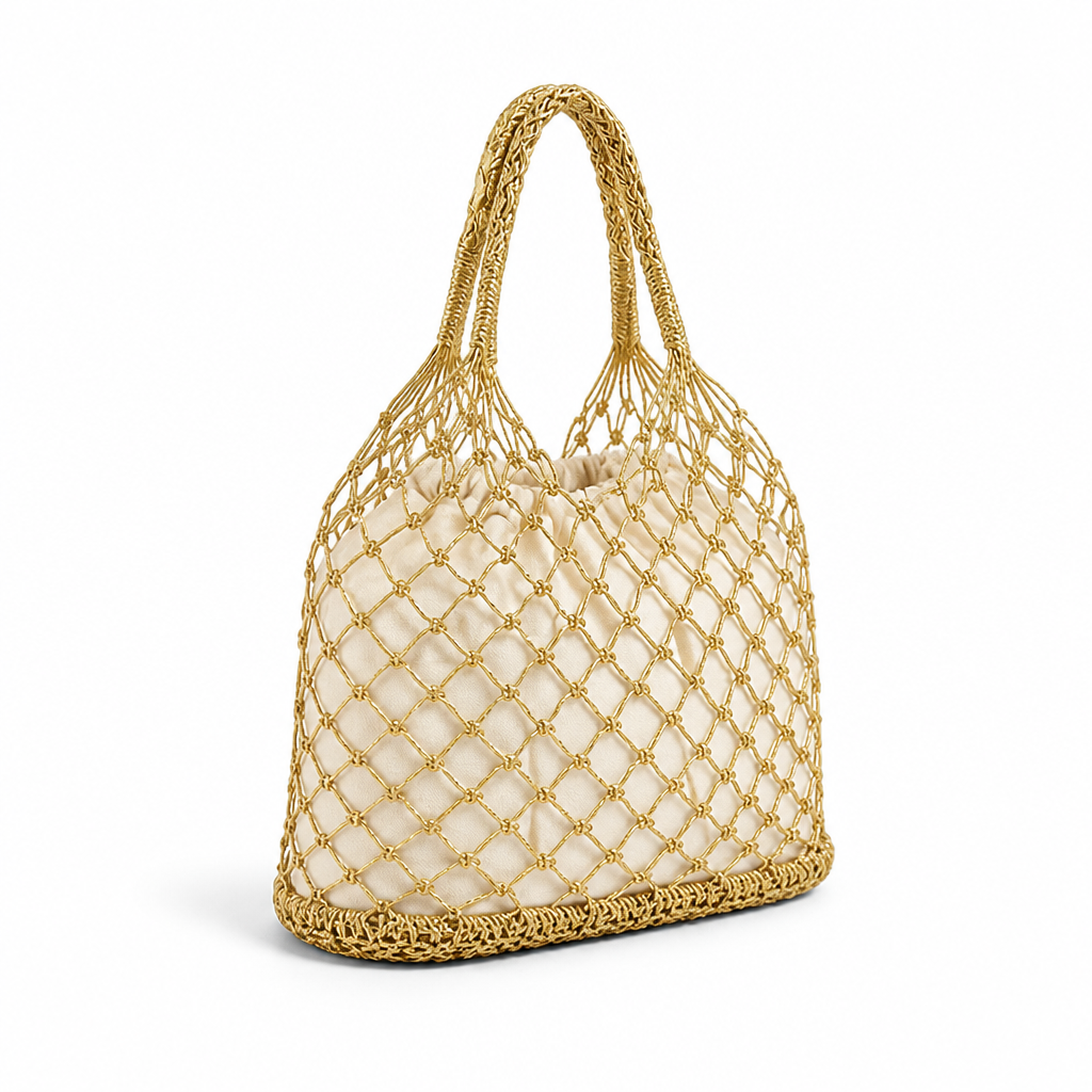 Lightweight Handcrafted Sustainable Mesh Tote Bag