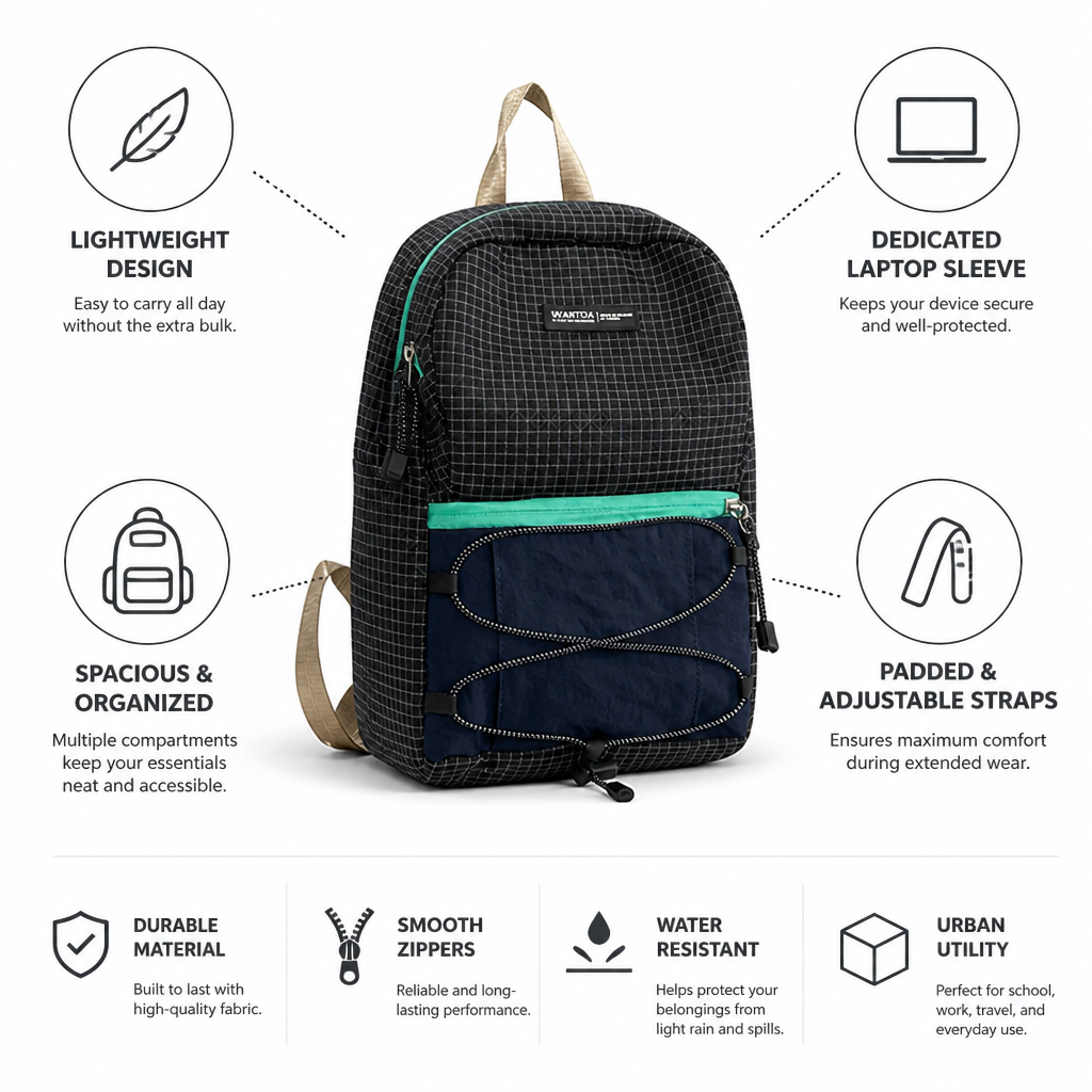 Lightweight Laptop School Backpack